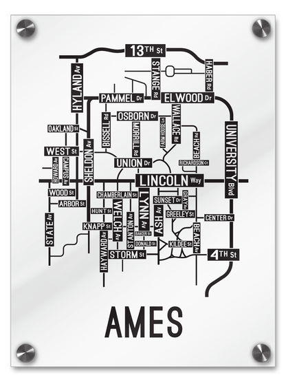 Ames, Iowa Street Map