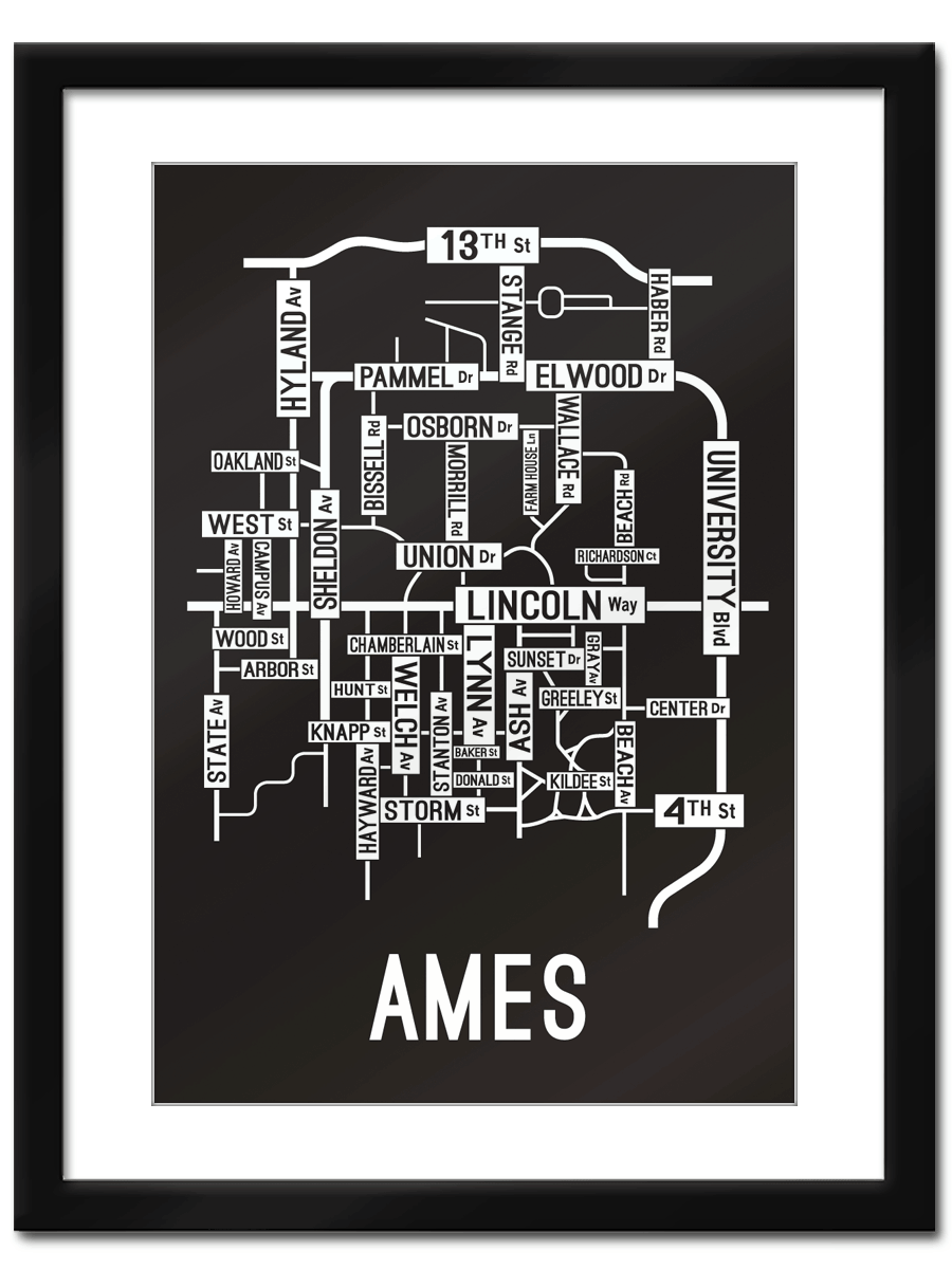 Ames, Iowa Street Map