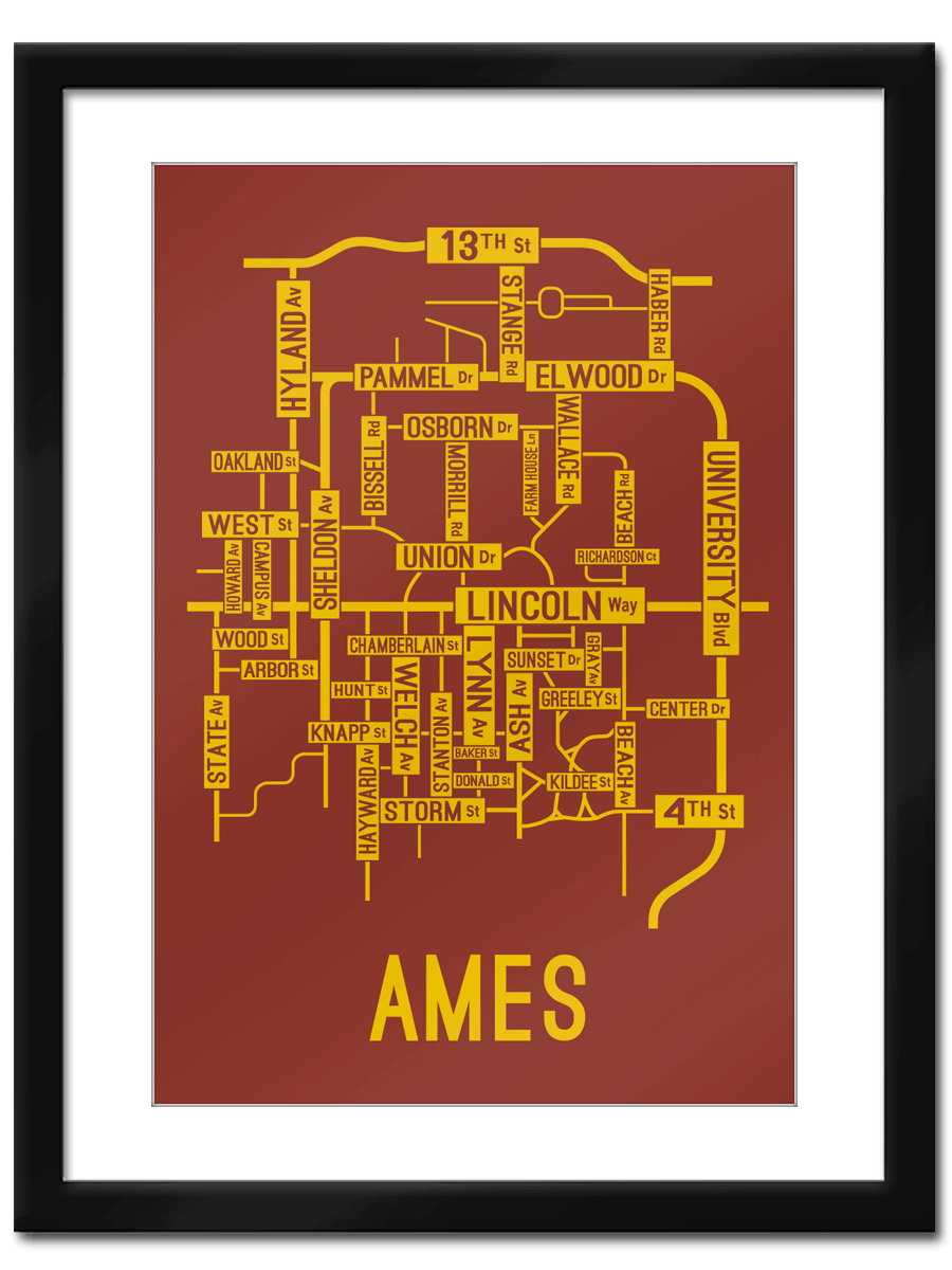 Ames, Iowa Street Map
