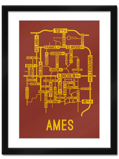 Ames, Iowa Street Map