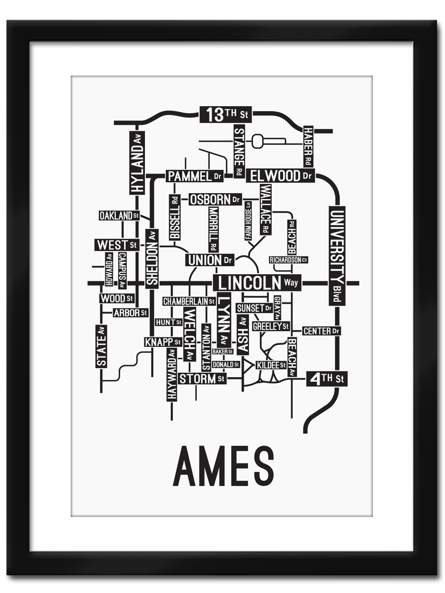 Ames, Iowa Street Map