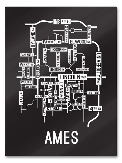 Ames, Iowa Street Map