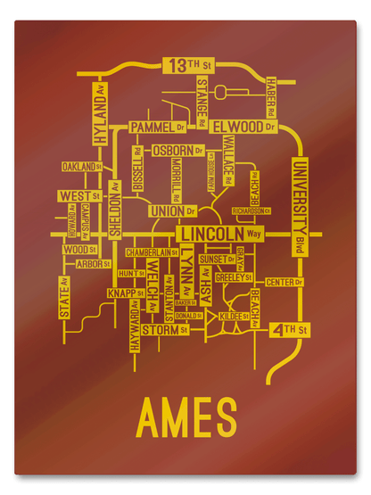 Ames, Iowa Street Map