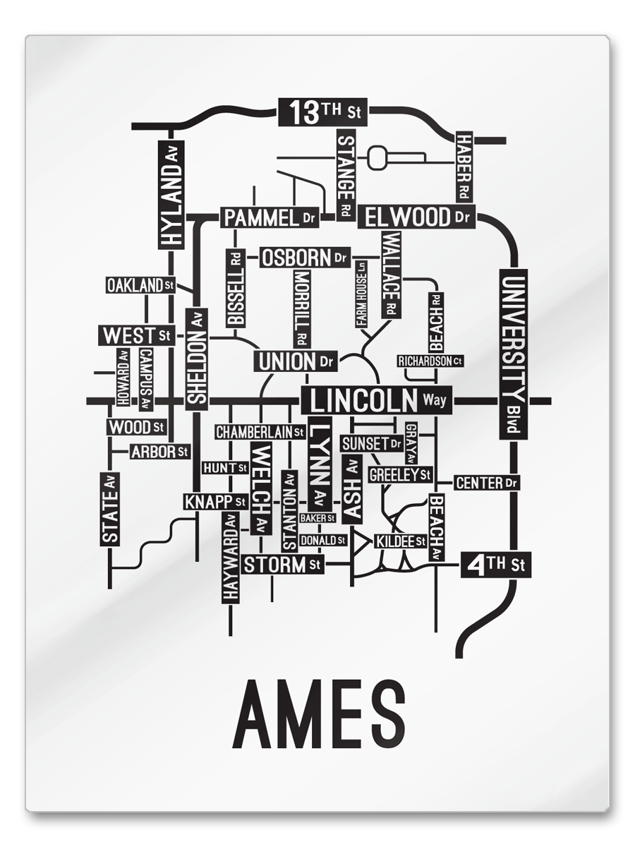 Ames, Iowa Street Map