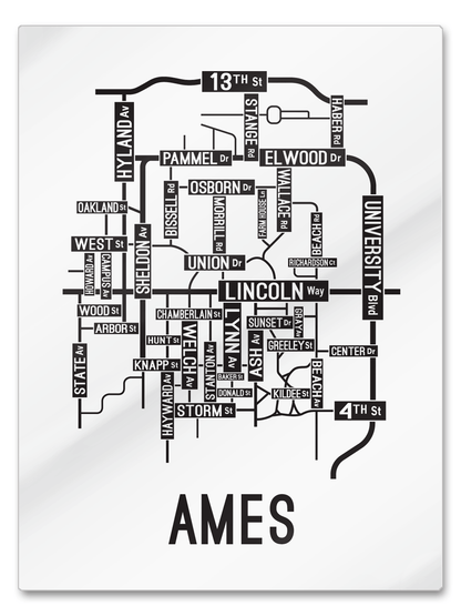 Ames, Iowa Street Map