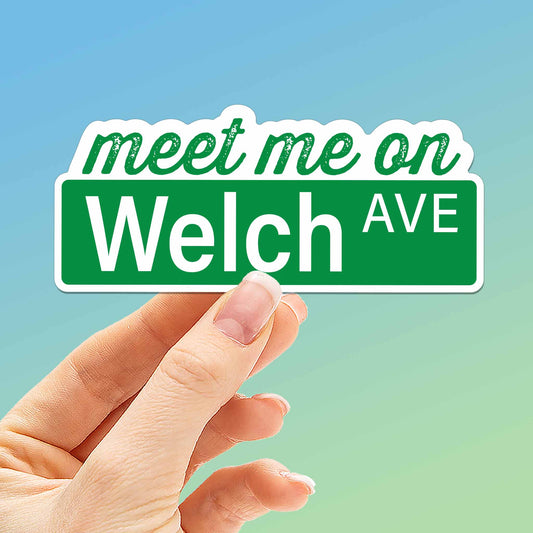 Ames Iowa Welch Avenue Sticker - Cute Midwest Decals