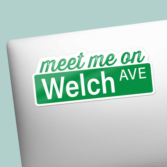 Ames Iowa Welch Avenue Sticker - Cute Midwest Decals