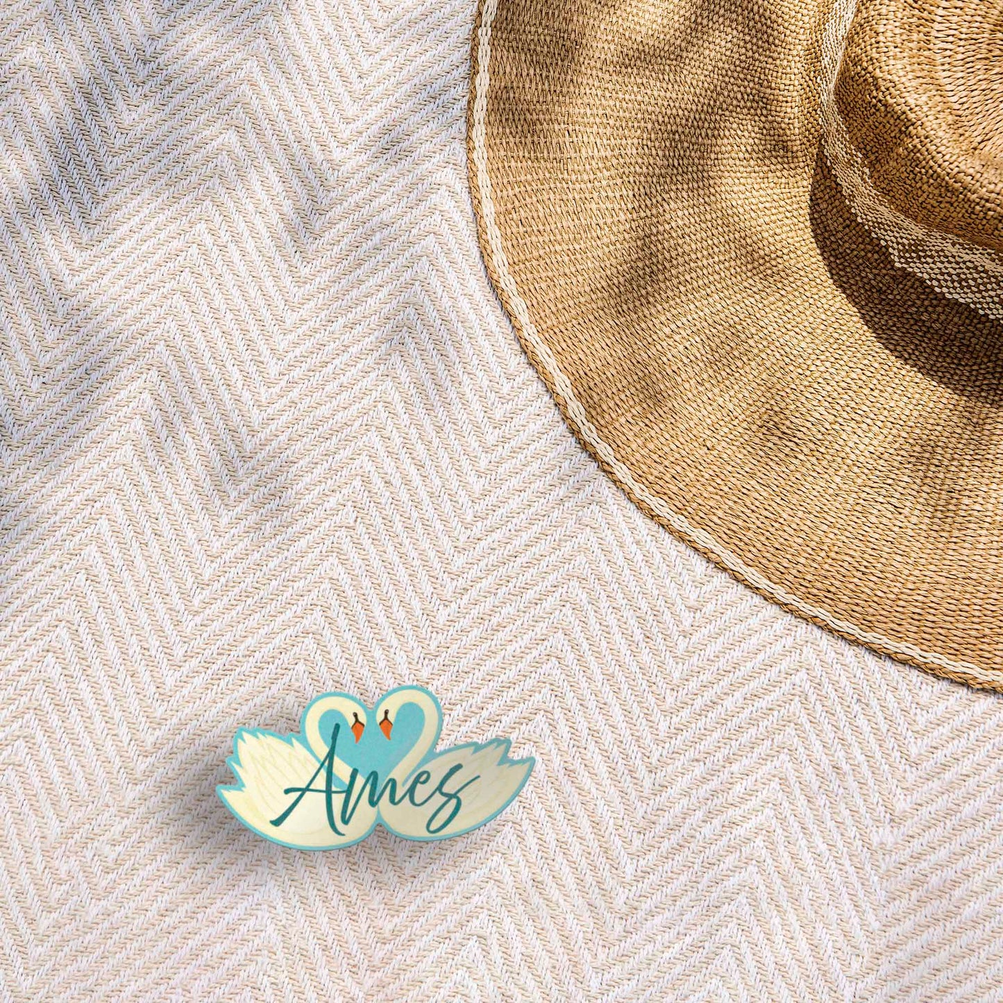 Ames Iowa Swans Sticker - Cute Midwest Decals