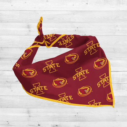 Iowa State Cyclones | NCAA Officially Licensed | Dog Bandana | Fits Pets of all Sizes