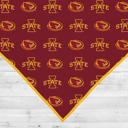 Iowa State Cyclones | NCAA Officially Licensed | Dog Bandana | Fits Pets of all Sizes