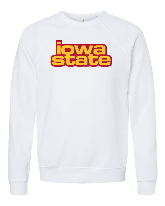 Iowa State Vintage White Out Crewneck