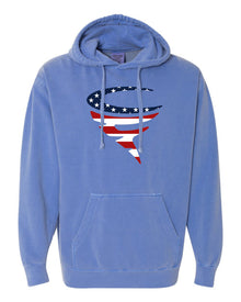 Cyclone Fanatic Logo Flag Comfort Colors Hoody