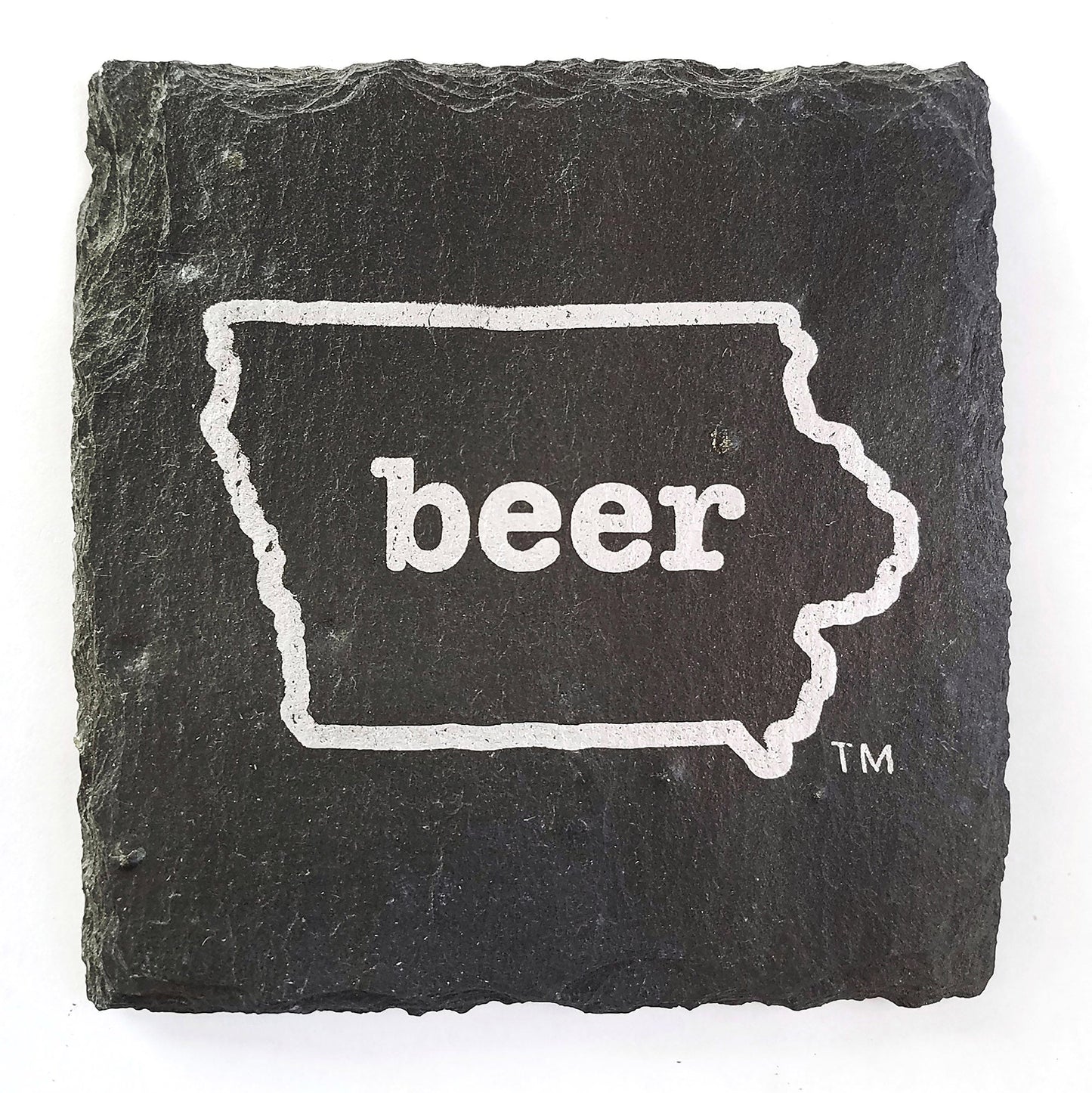 Iowa Craft Beer Tent Slate Coaster