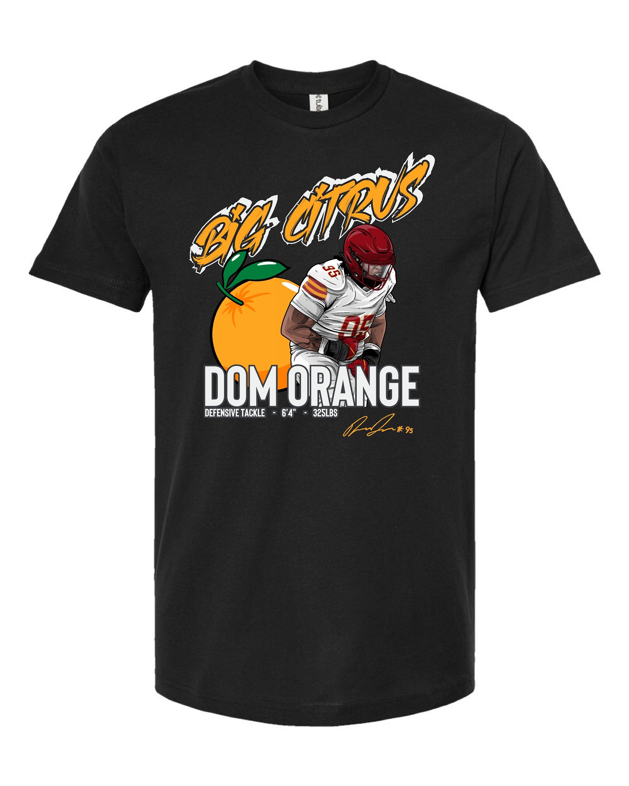 Dom Orange Big Citrus NIL Signature Tee – Cyclone Fanatic Shop