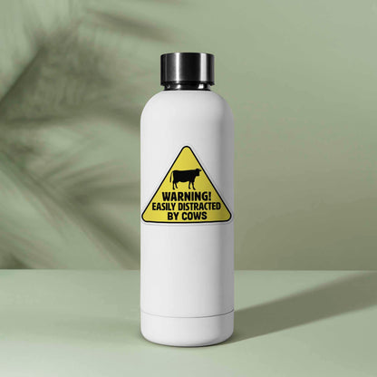 Easily Distracted by Cows Sticker - Funny Farm Decal