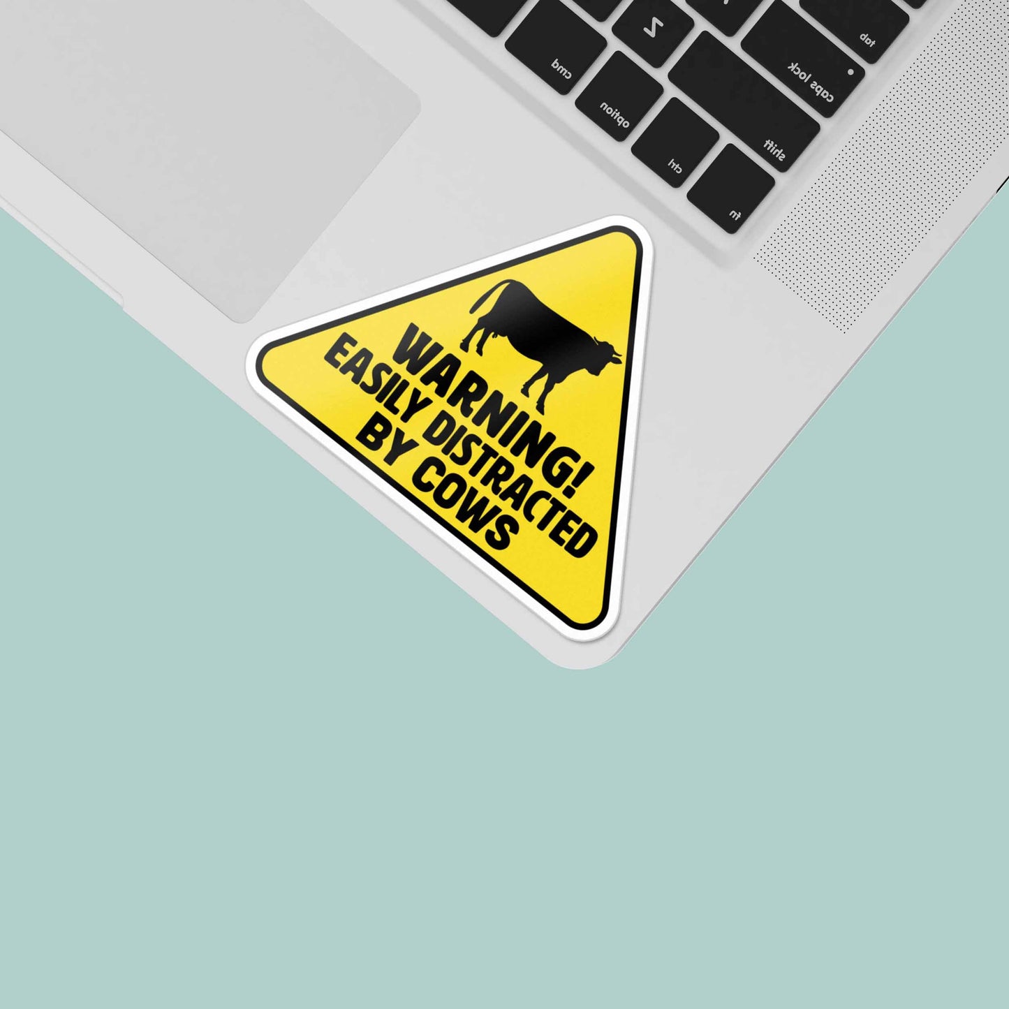 Easily Distracted by Cows Sticker - Funny Farm Decal