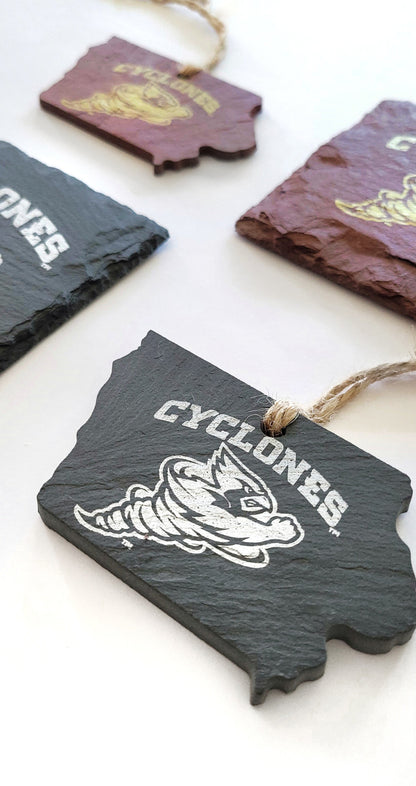 Iowa State Cyclones Cynado Slate Ornament