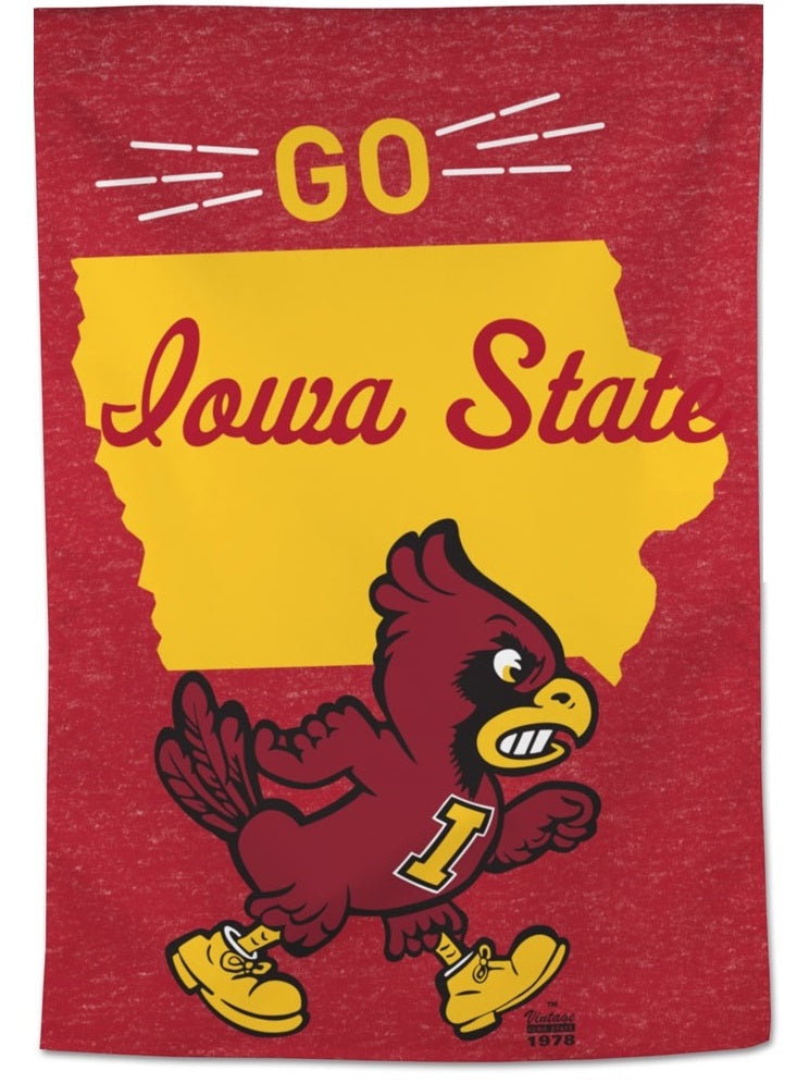 Go Iowa State Flag Vintage Cy House Banner