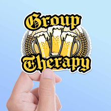 Group Therapy Beer Sticker for Hydroflask - Funny Quote Decal