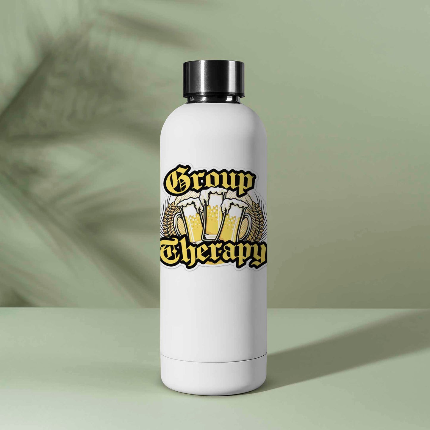 Group Therapy Beer Sticker for Hydroflask - Funny Quote Decal