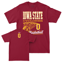 Iowa State Men's Basketball Crimson Hoops Tee - Nate Heise