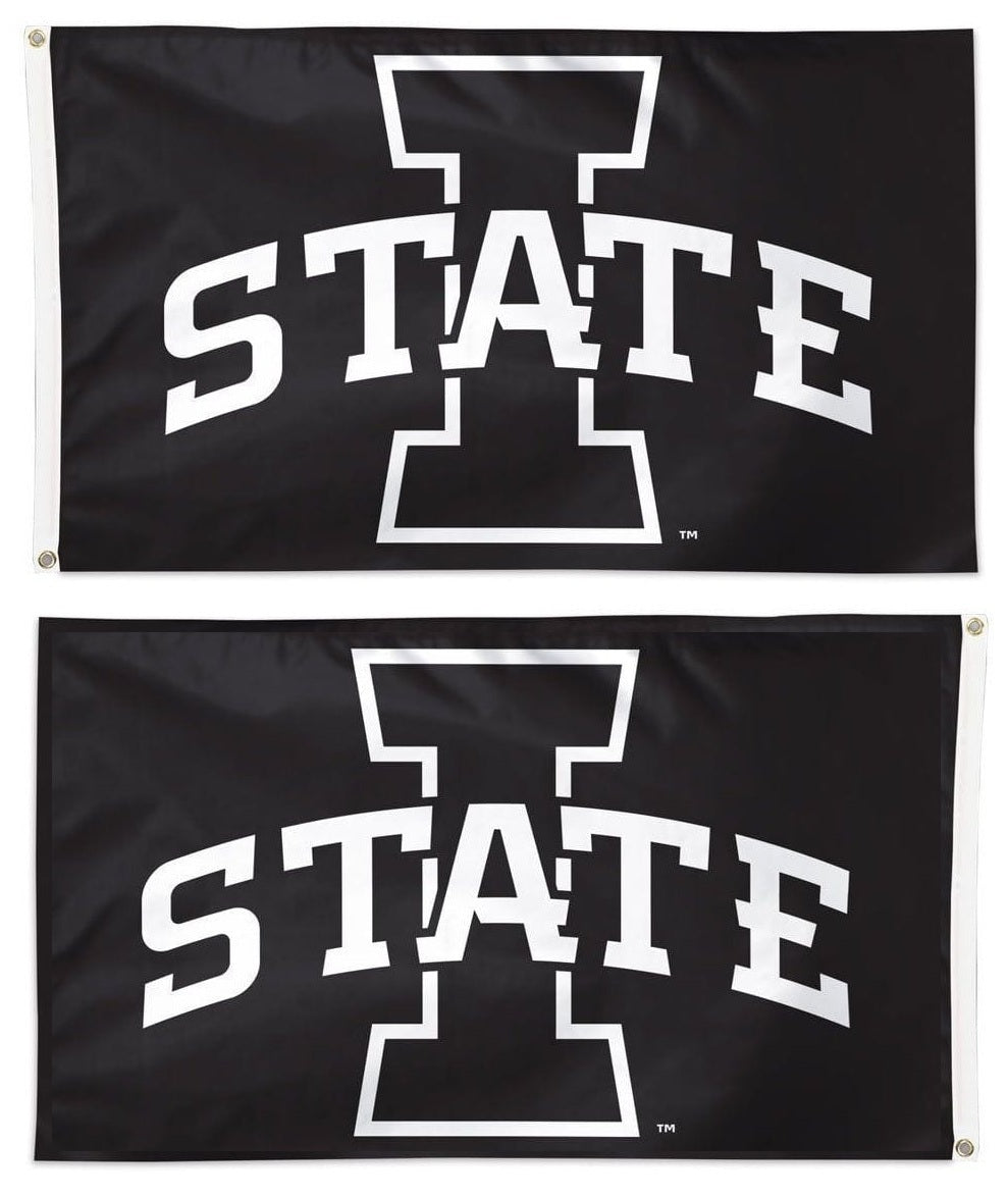 I State BW Logo 2 Sided 3x5 Flag