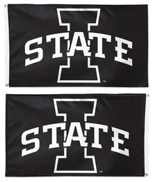 I State BW Logo 2 Sided 3x5 Flag