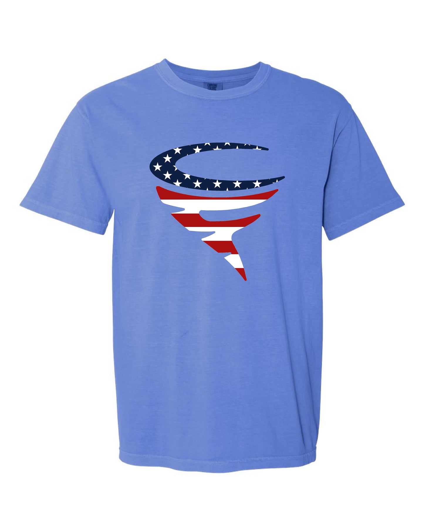 Cyclone Fanatic Logo Flag Comfort Colors Tee