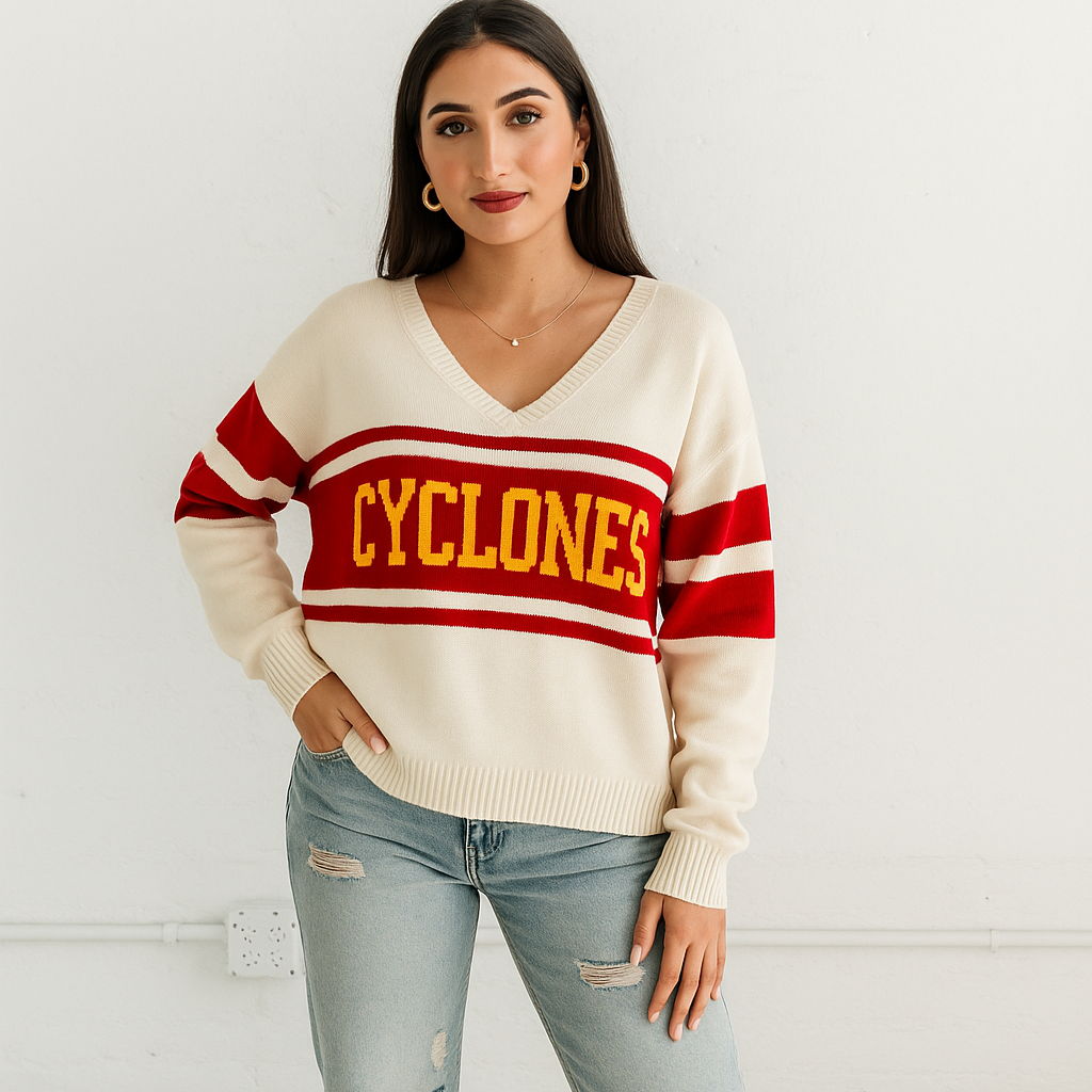 Cyclones Vintage V-Neck Sweater