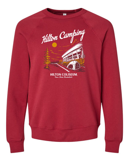 Hilton Camping Vacation Sponge Fleece Crewneck