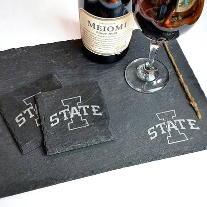 Iowa State Cyclones I-State Slate Coaster