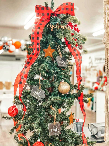 Iowa State Cyclones I-State Slate Ornament
