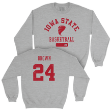 Iowa State Women's Basketball Sport Grey Varsity Crew - Addy Brown | #24