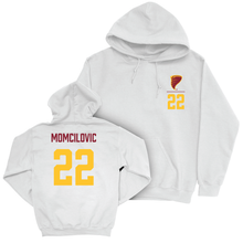 Iowa State Men's Basketball White Logo Hoodie - Milan Momcilovic | #22