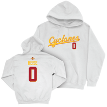 Iowa State Men's Basketball White Script Hoodie - Nate Heise | #0