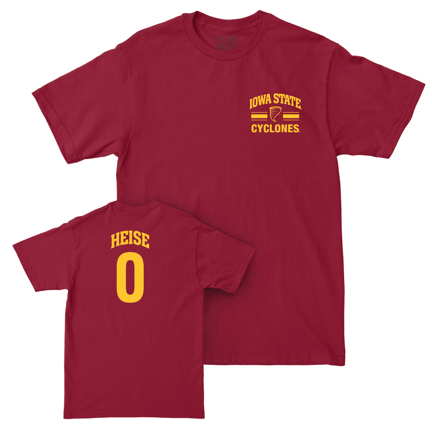 Iowa State Men's Basketball Cardinal Victory Tee - Nate Heise | #0