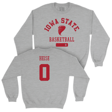 Iowa State Men's Basketball Sport Grey Varsity Crew - Nate Heise | #0