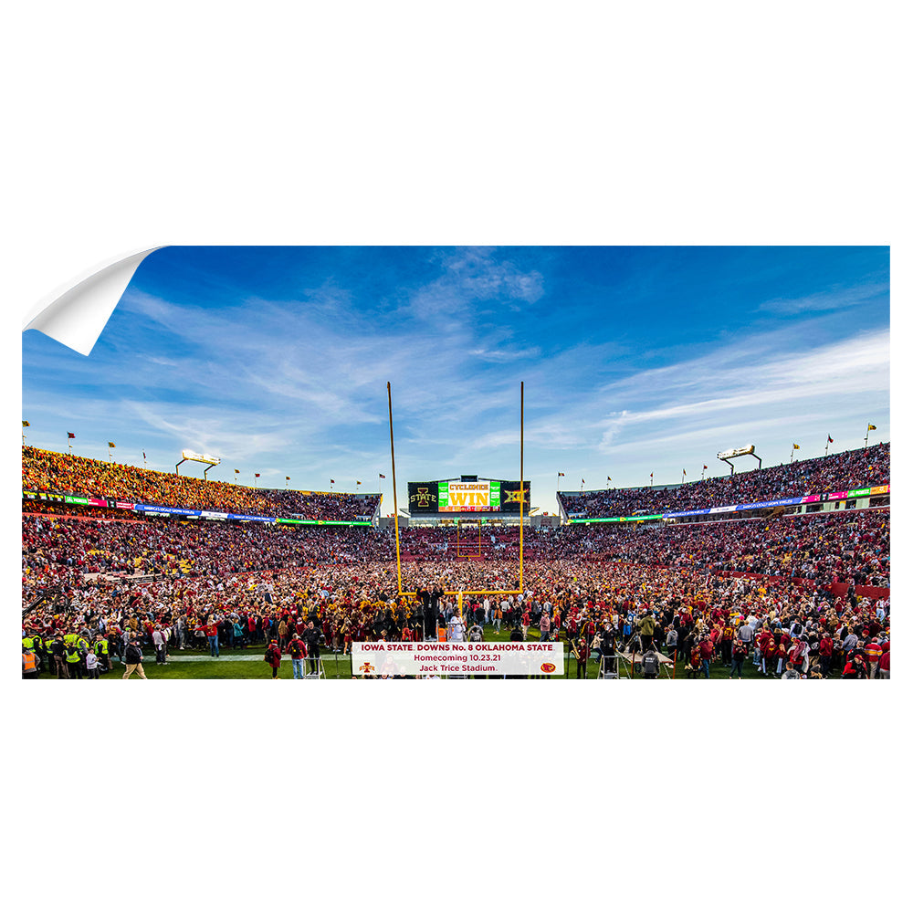 Iowa State Cyclones - Iowa State Downs No. 8 Oklahoma State Panoramic