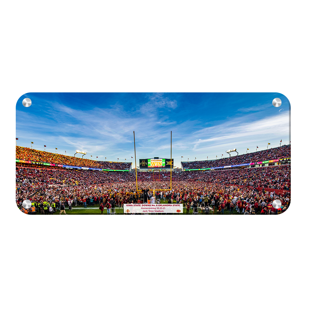 Iowa State Cyclones - Iowa State Downs No. 8 Oklahoma State Panoramic