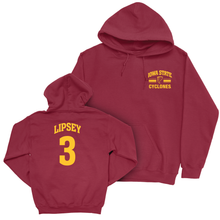 Iowa State Men's Basketball Cardinal Victory Hoodie - Tamin Lipsey | #3