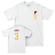 Iowa State Men's Basketball White Logo Comfort Colors Tee - Tamin Lipsey | #3