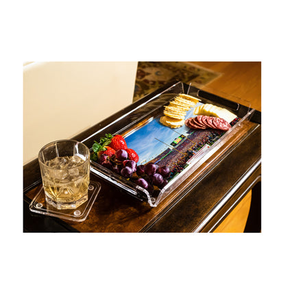 Iowa State Cyclones - Iowa State Downs No 8 Oklahoma State Decorative Serving Tray