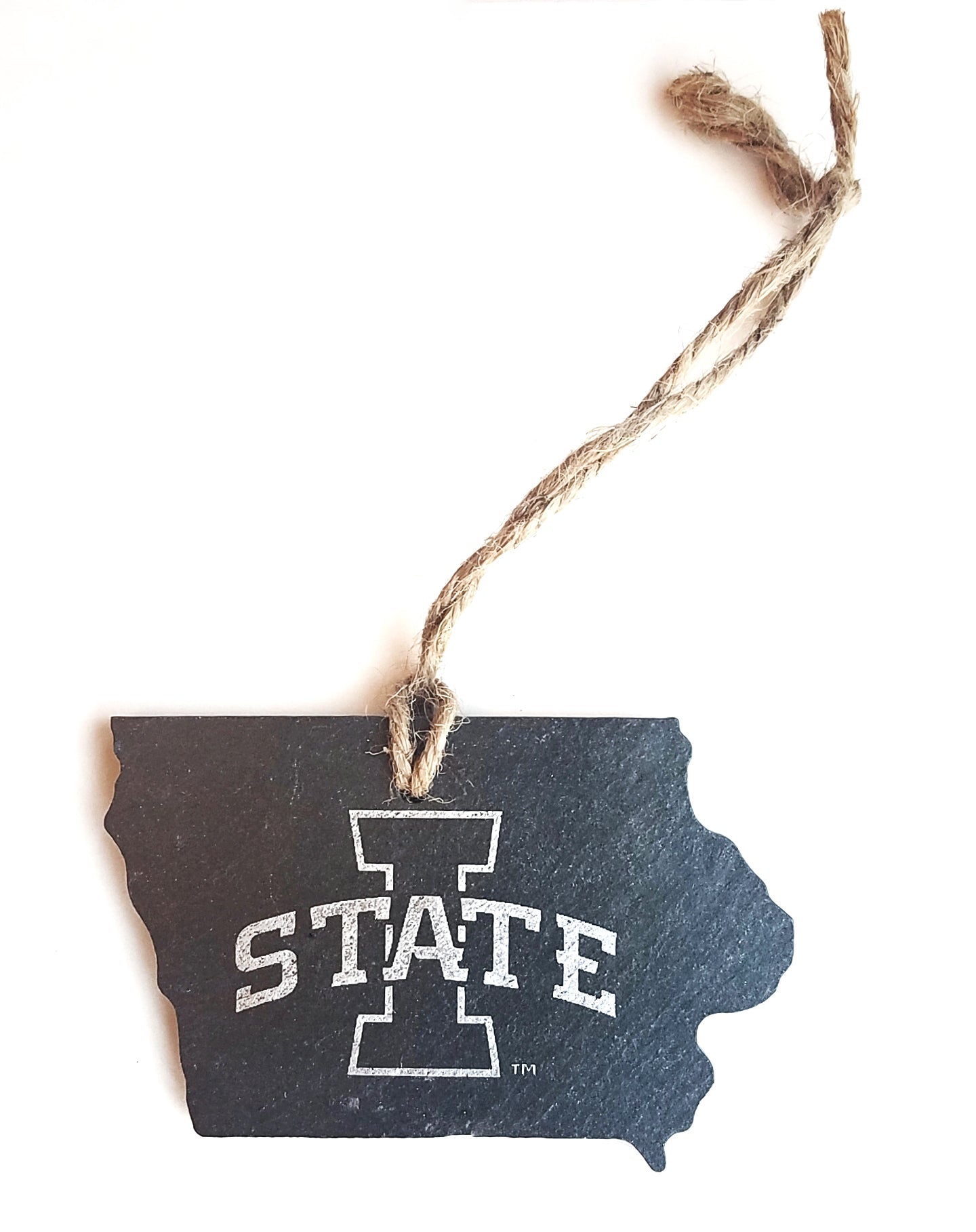 Iowa State Cyclones I-State Slate Ornament