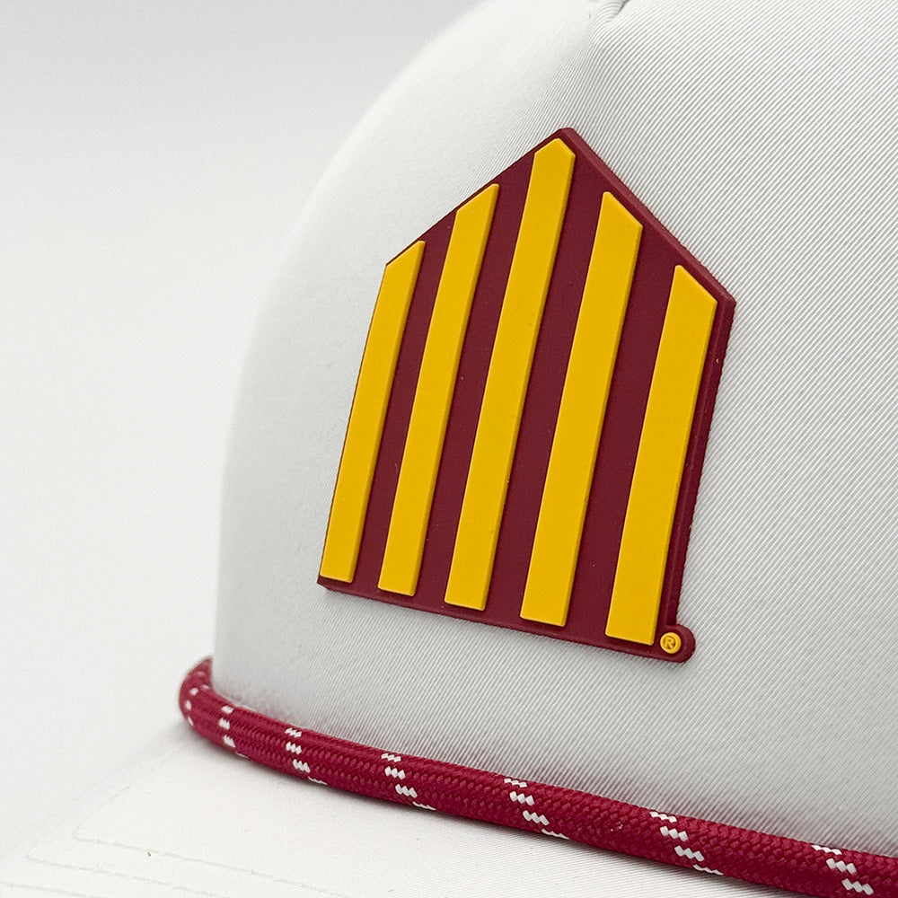Iowa State 5-Bar Logo PVC Patch Rope Hat