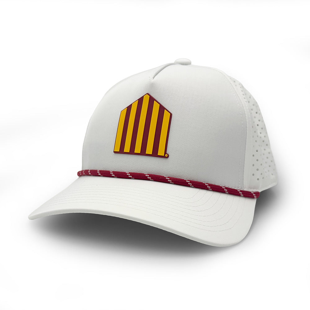 Iowa State 5-Bar Logo PVC Patch Rope Hat