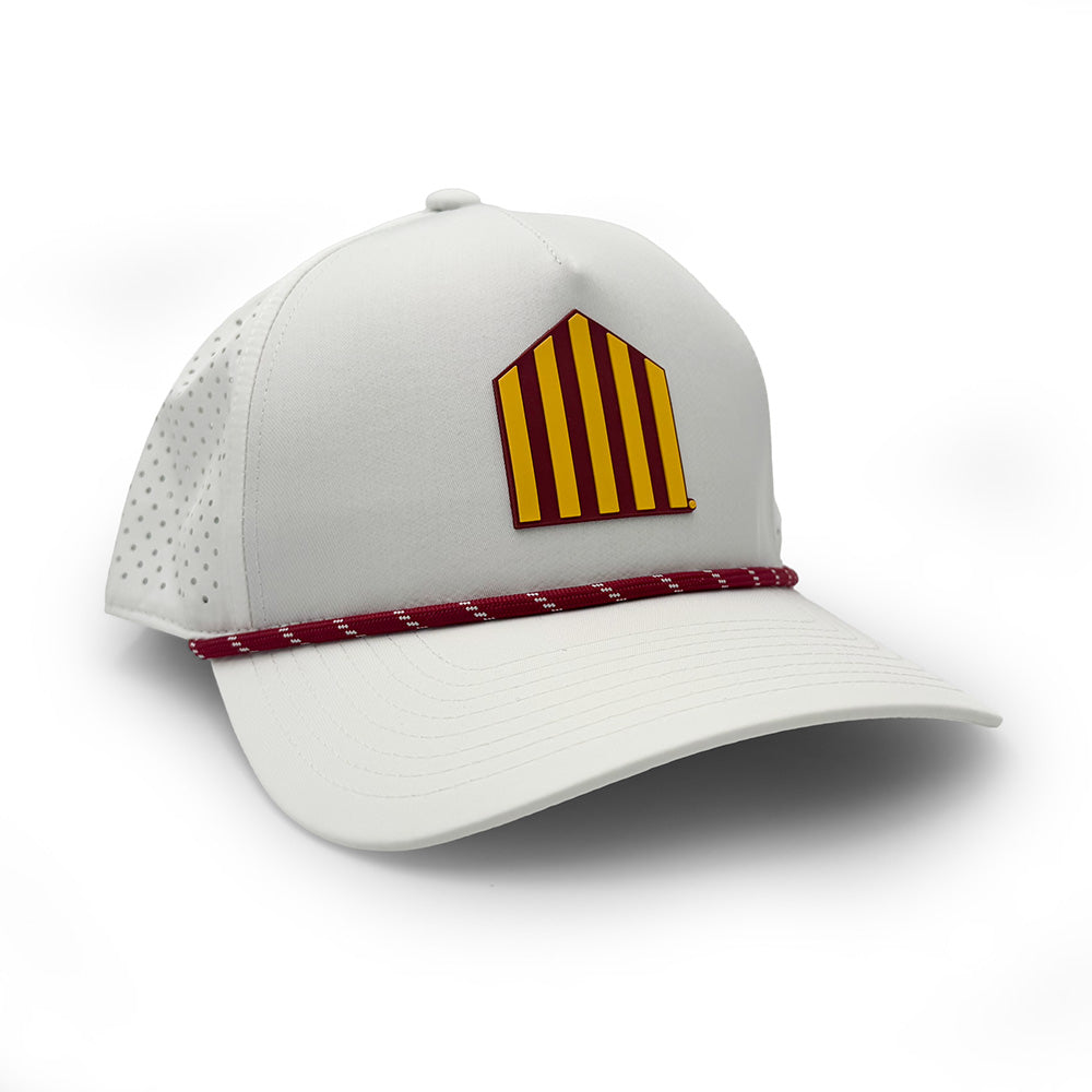 Iowa State 5-Bar Logo PVC Patch Rope Hat