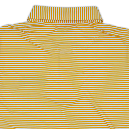 Iowa State Vintage Cyclones Script Striped Performance Polo