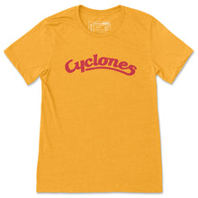 Iowa State Vintage Cyclones Script T-Shirt, Gold
