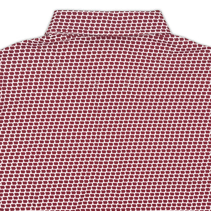 Iowa State Map Pattern Performance Polo, Cardinal