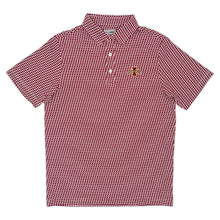 Iowa State Map Pattern Performance Polo, Cardinal